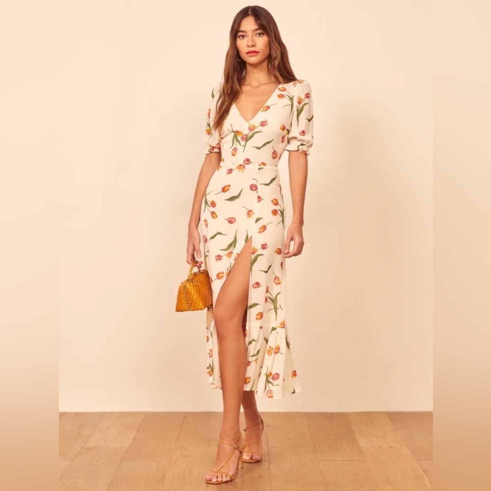 Reformation Nantes Dress in Bianca NWOT